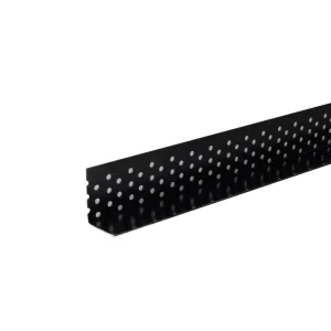 Waterdoorlatend scheidingsprofiel PVC - zwart